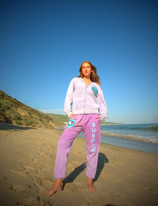 Love Patch Sweatpants in Amethyst