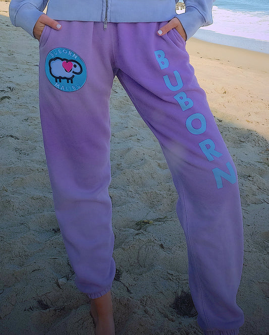 Love Patch Sweatpants in Amethyst