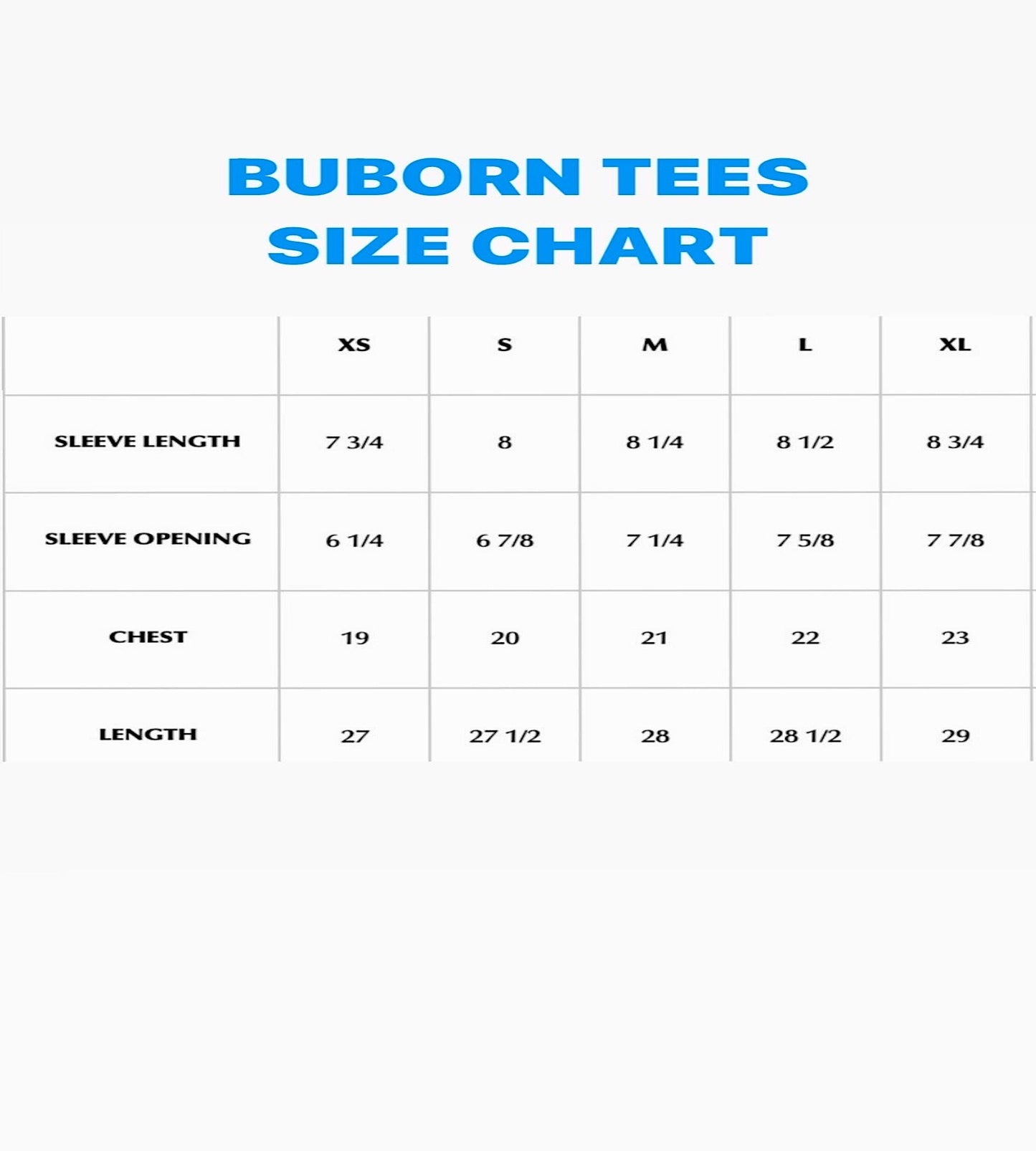 BUBORN Tees